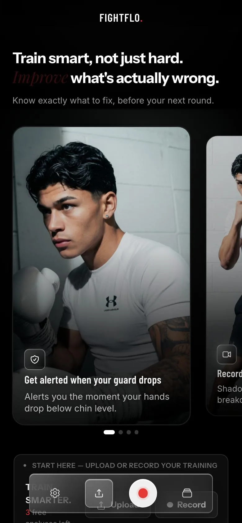 Home feed: Train smart, not just hard, with the guard alert and record cards
